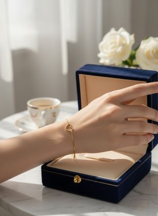 ✨Menej je viac – najmä keď nosíte náš náramok z chirurgickej ocele HEART 💛 Minimalistický dizajn, zlaté prevedenie a štýl,...