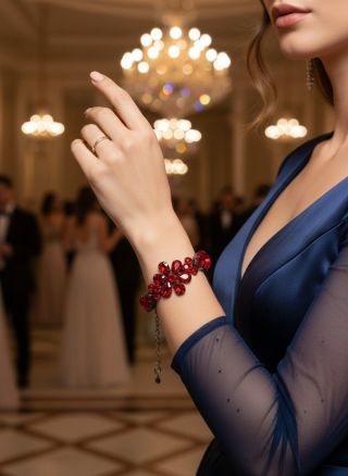 ✨Objav čaro elegancie s naším červeným kamienkovým náramkom Amanda! Zažiariš na plese, svadbe aj oslave. Len za 14,90 € –...