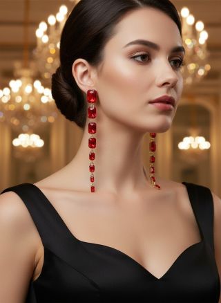 ✨ Luxus, ktorý si zaslúžiš! Kamienkové náušnice Waverly Red sú dokonalým detailom pre každú slávnostnú chvíľu 💃 Zaži ten...