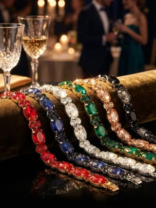 ✨ Objav krásu, ktorú si všimne každý pohľad! Kamienkový náramok Nelly v 6 farbách za 13,90 € je must-have doplnkom tejto...