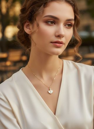 ✨ Máš to Srdce... ale chýba Ti kľúč? 🔐💖 Naša pozlátená retiazka z chirurgickej ocele s perleťovým príveskom je stvorená na...